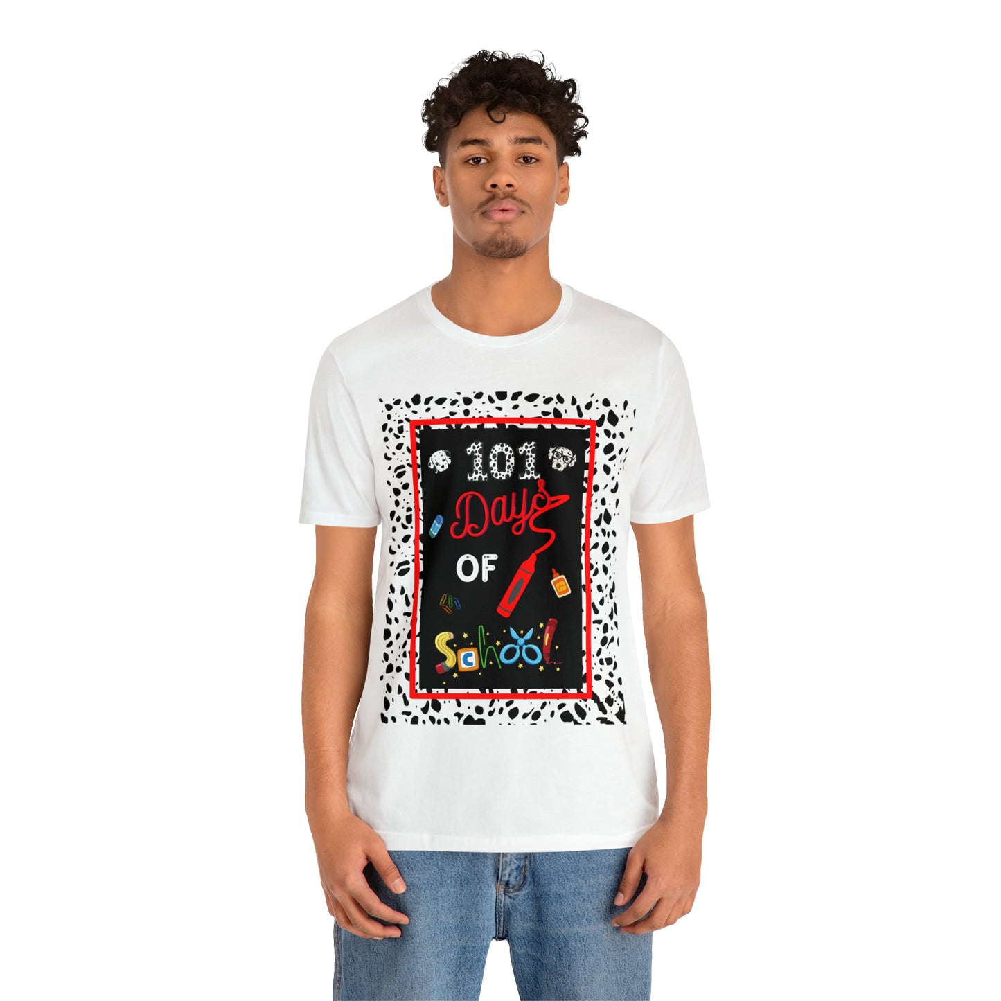 101 days of school Teachers T-shirt - Unisex Jersey Short Sleeve Tee