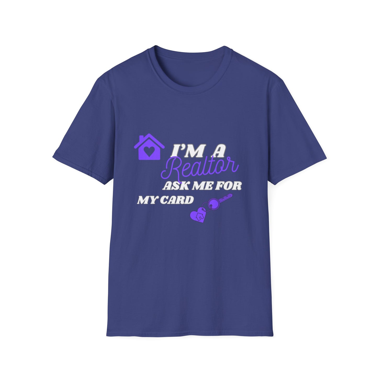 I'm a Realtor Ask me for my card - Perfect for Open Houses and Real Estate Events (purple)