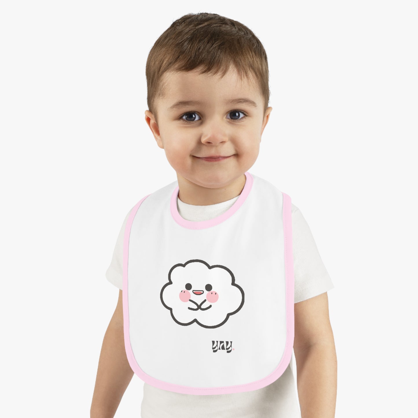 Yay- Cumulo Cuties Baby Contrast Trim Jersey Bib