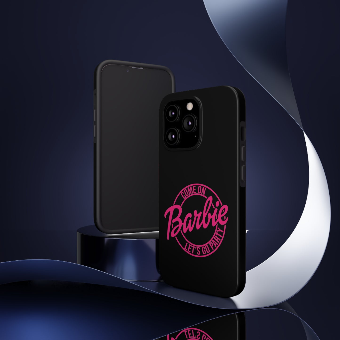 Come on Barbie Lets Go Party Black Tough Phone Case