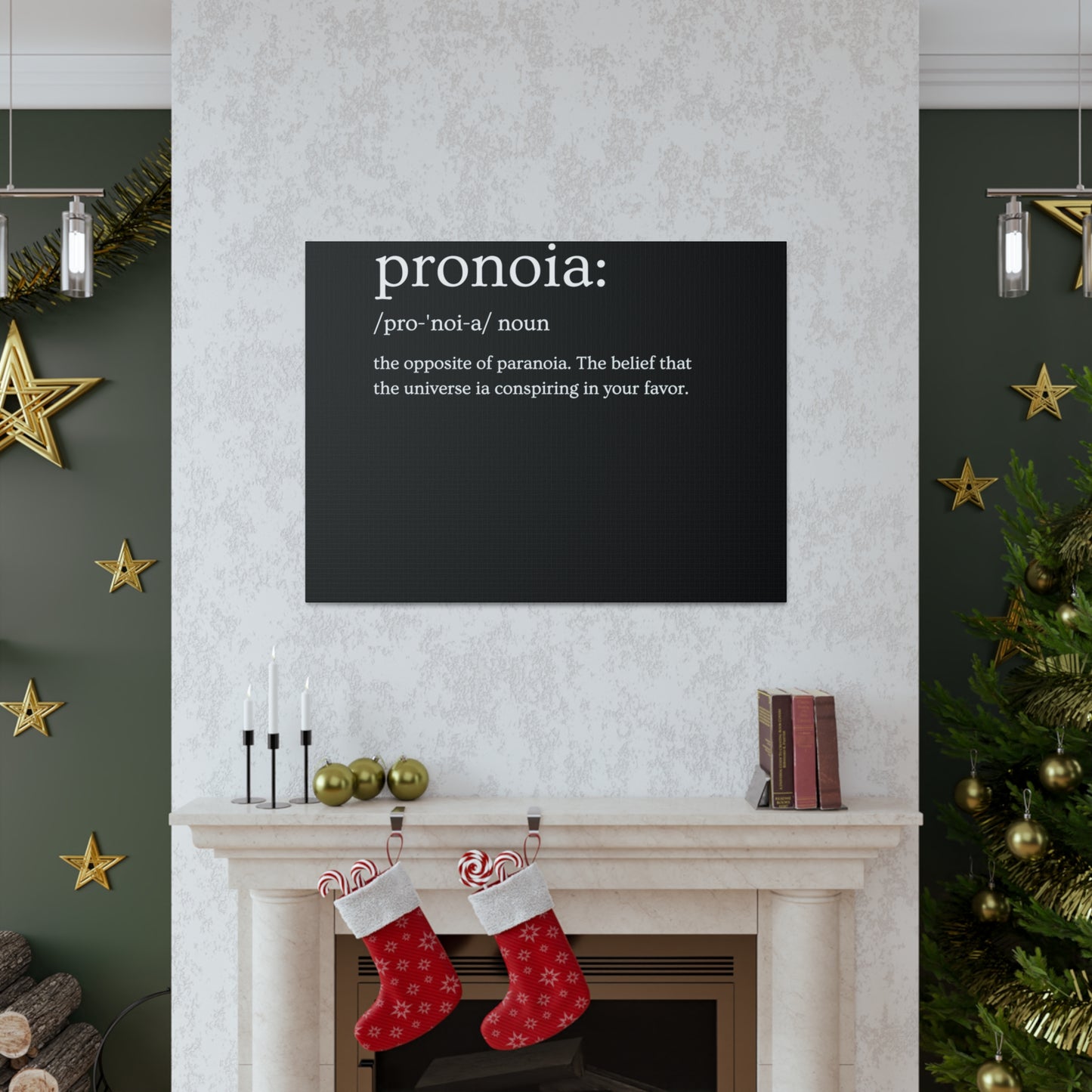 Pronoia - definition Canvas Gallery Wraps