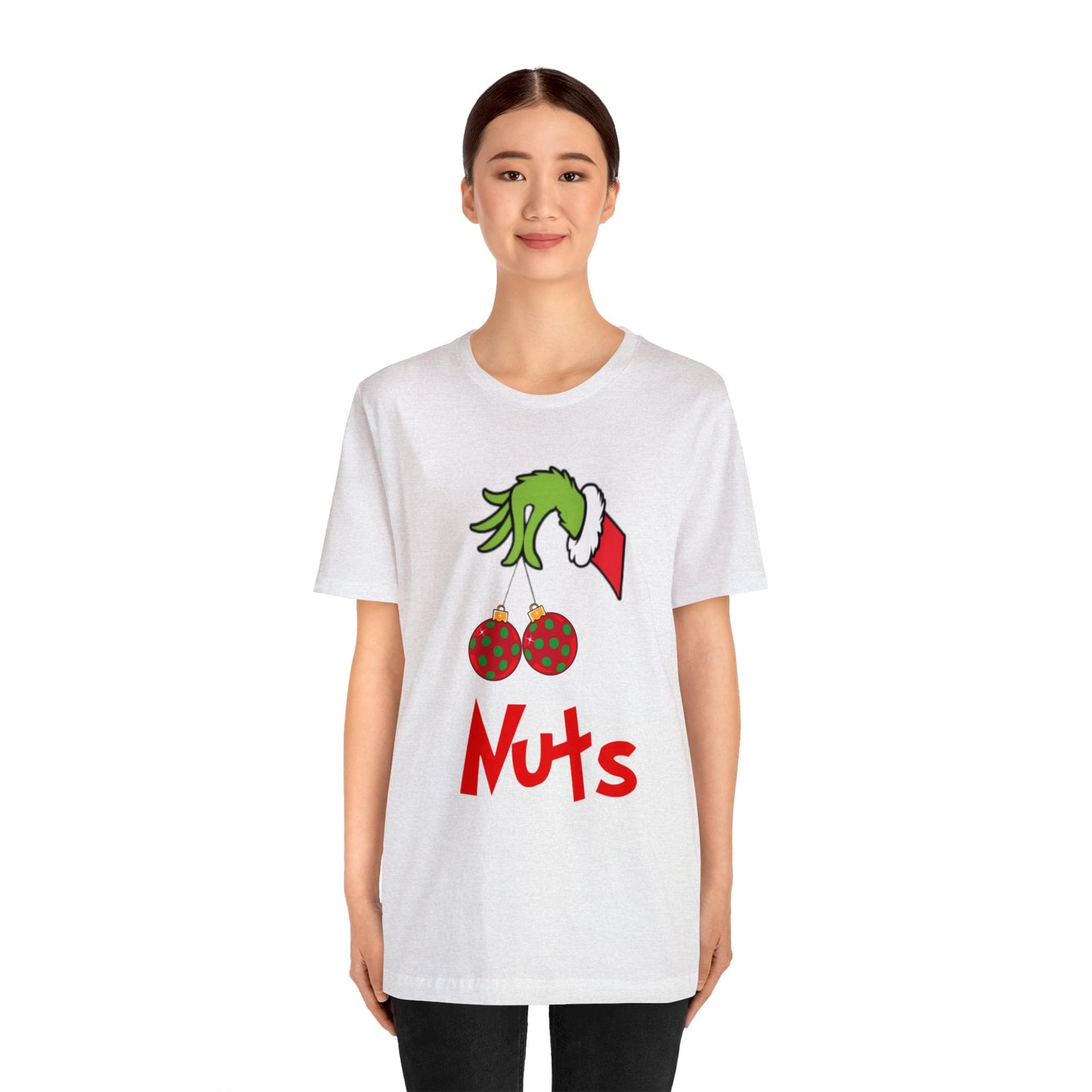 Grinch Couples Tshirt (Nuts) Unisex Jersey Short Sleeve Tee