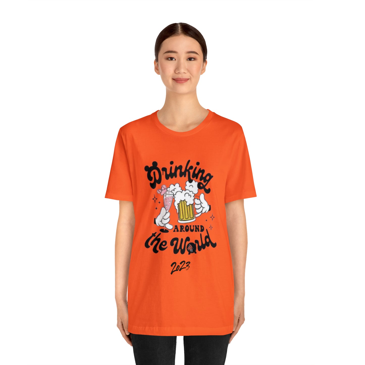 Epcot Drinking Around the World Unisex Jersey Short Sleeve Tee