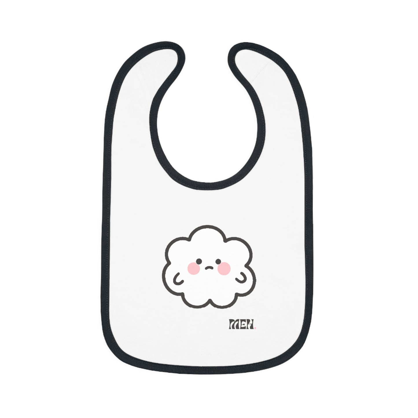 Meh- Cumulo Cuties Baby Contrast Trim Jersey Bib