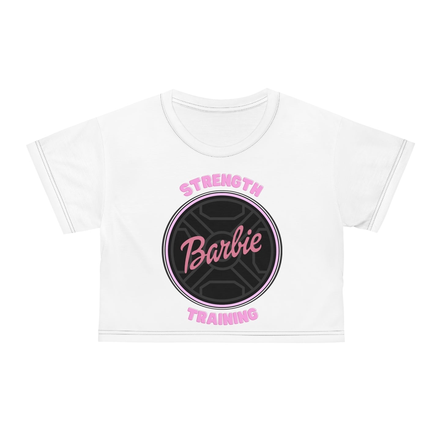 Strength Training Barbie Workout Crop Top