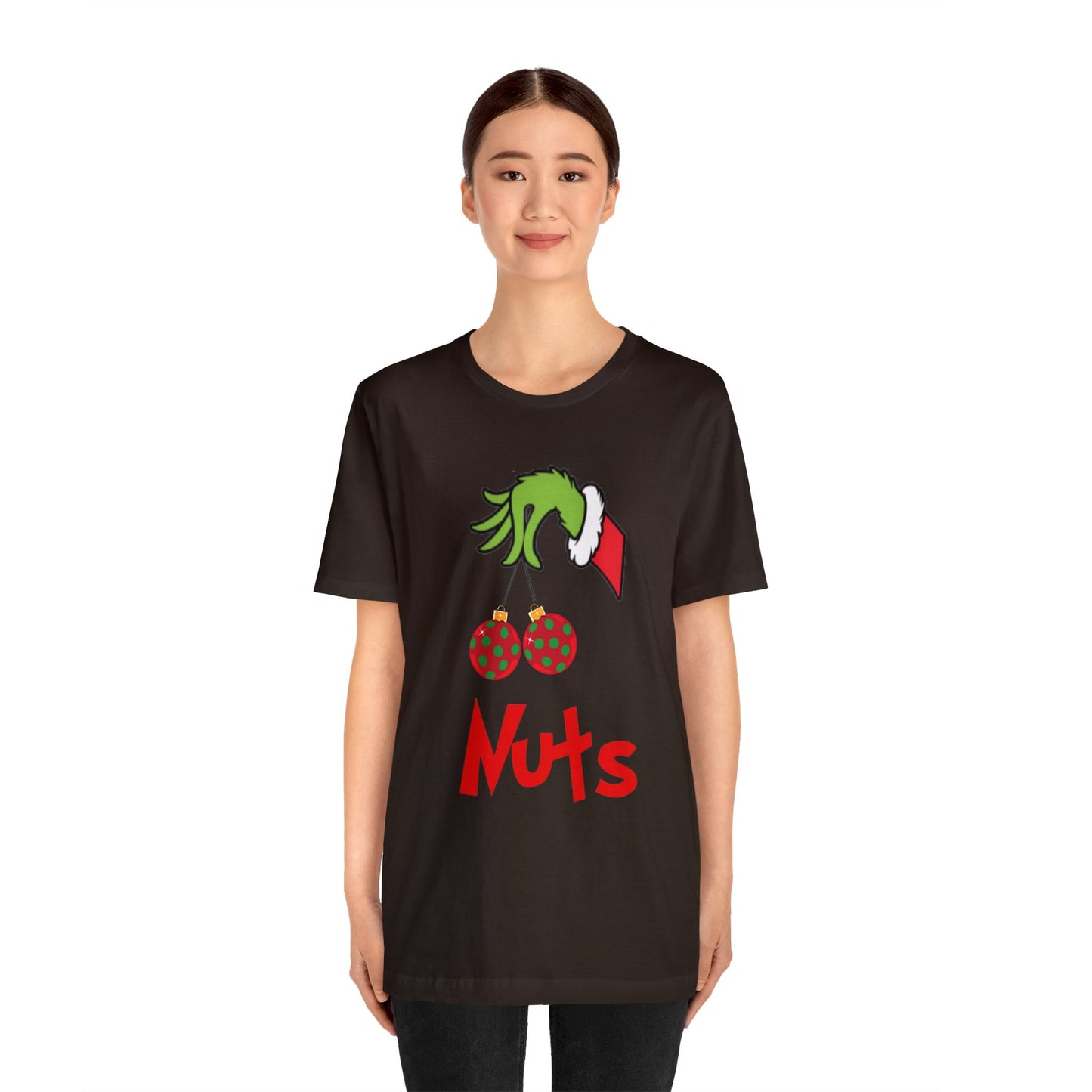 Grinch Couples Tshirt (Nuts) Unisex Jersey Short Sleeve Tee