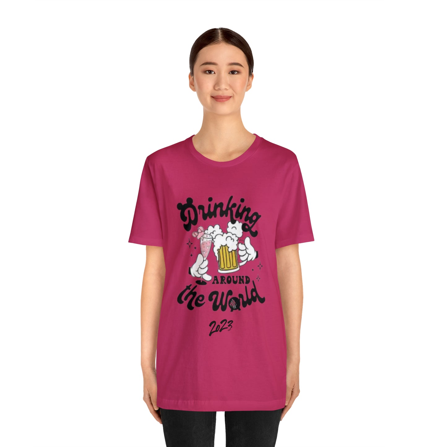 Epcot Drinking Around the World Unisex Jersey Short Sleeve Tee
