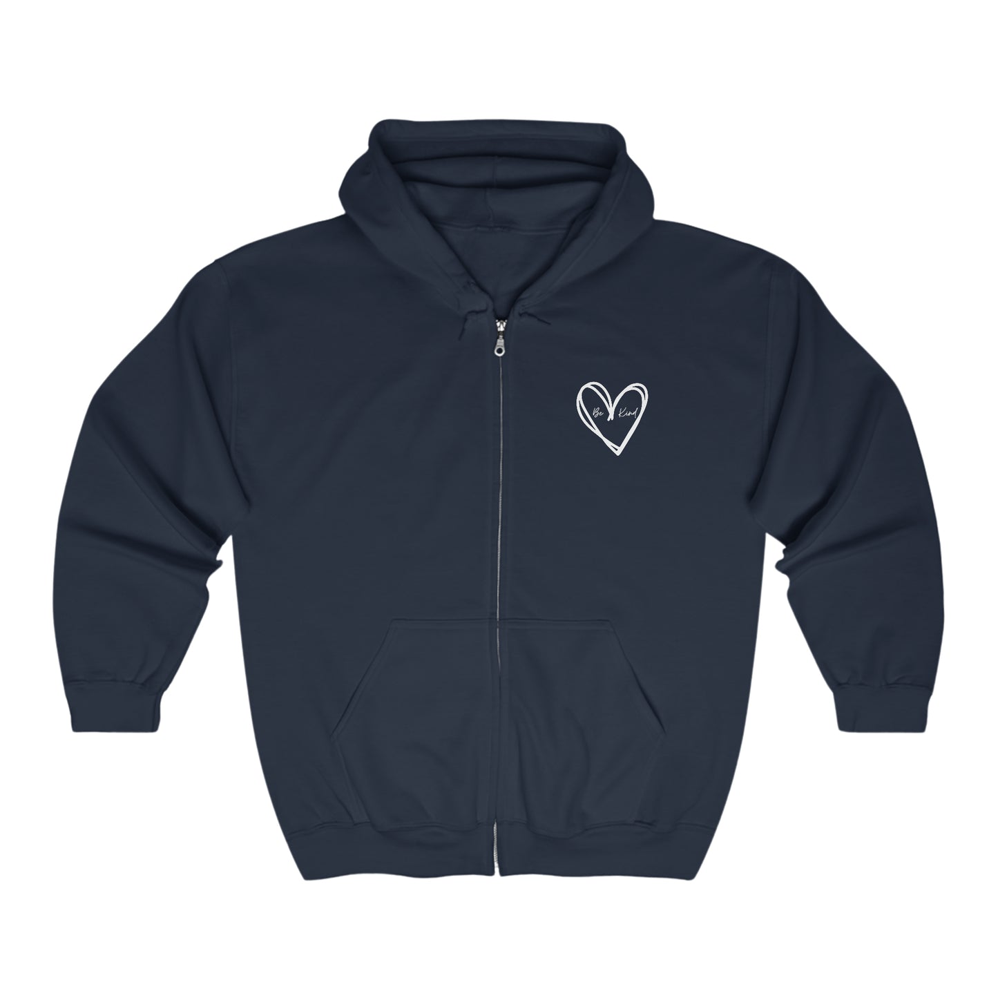 Be Kind - Unisex Heavy Blend Full Zip Hooded Sweatshirt