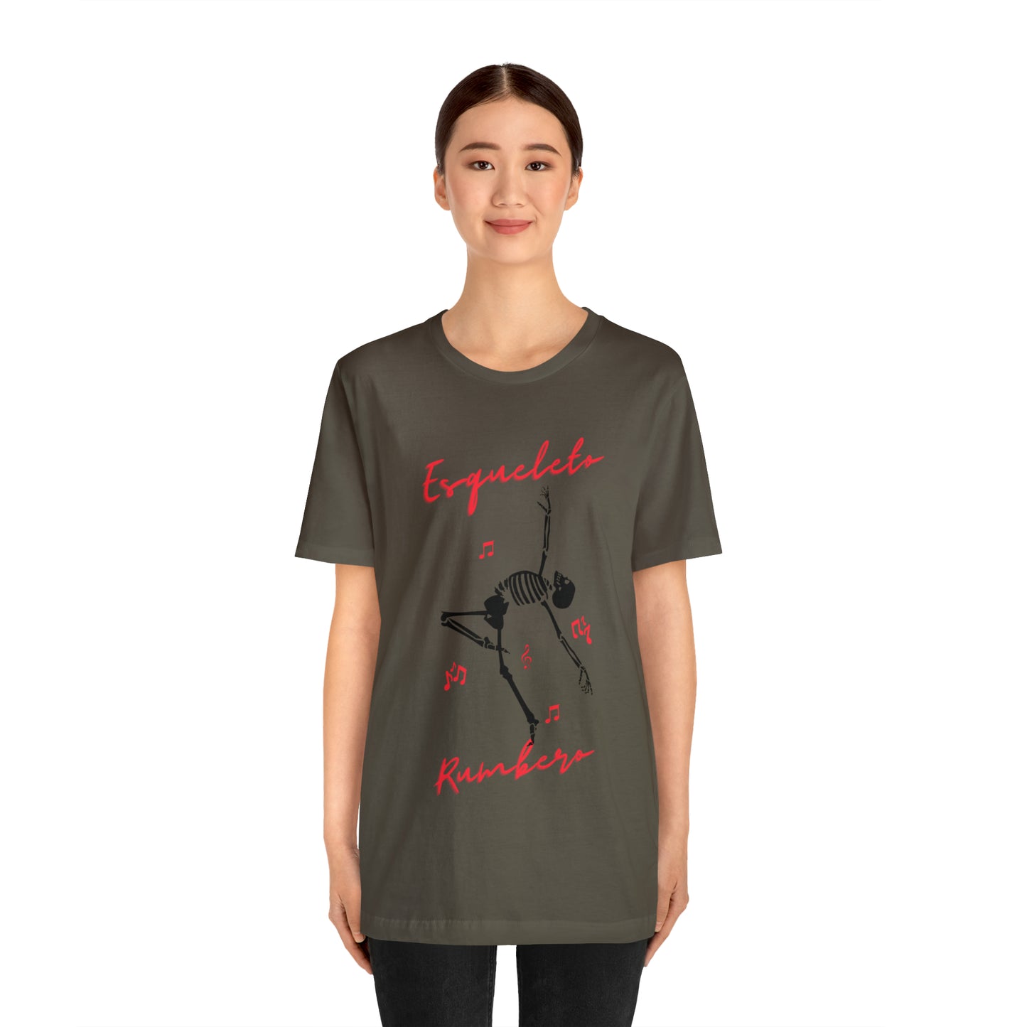 Esqueleto Rumbero Unisex Jersey Short Sleeve Tee