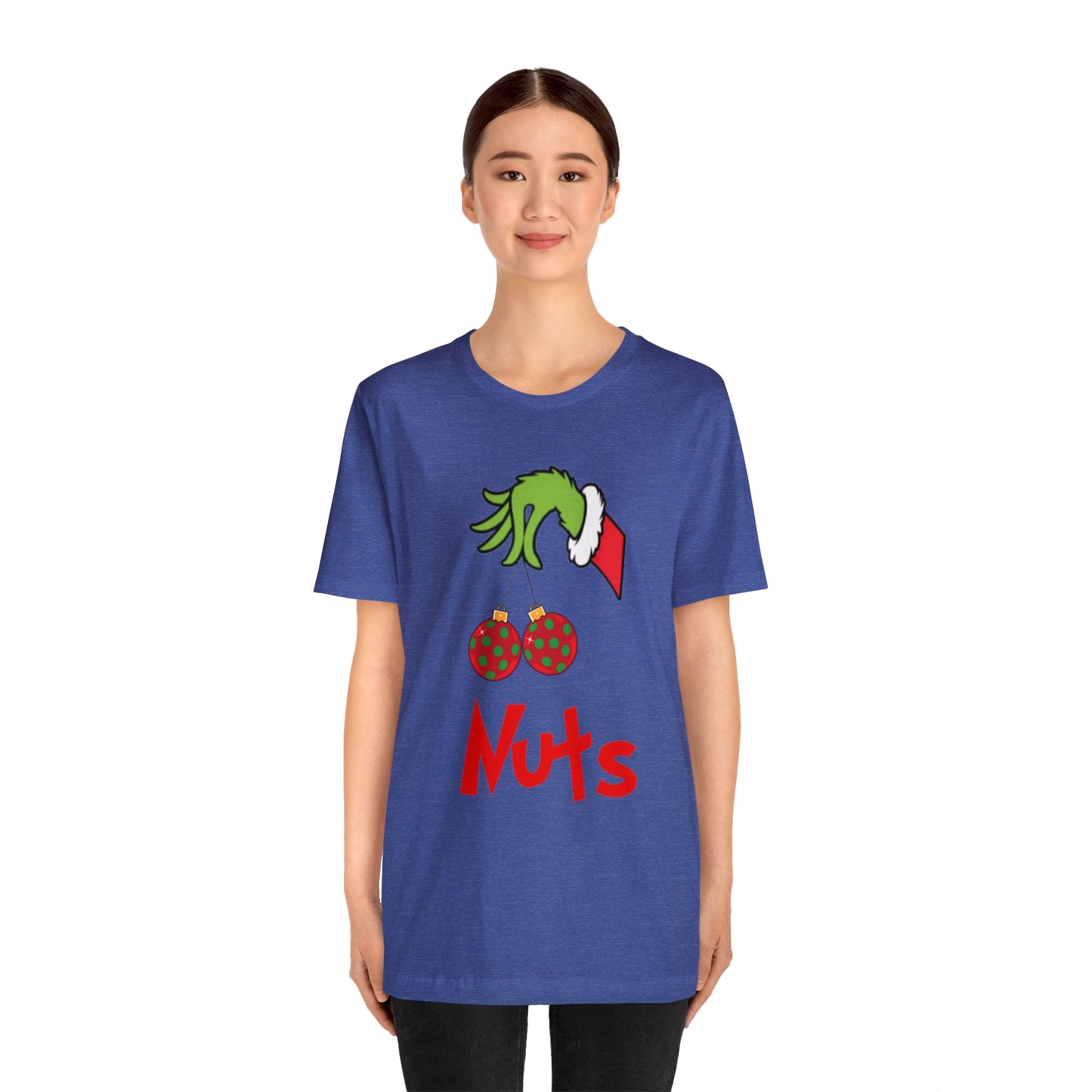 Grinch Couples Tshirt (Nuts) Unisex Jersey Short Sleeve Tee