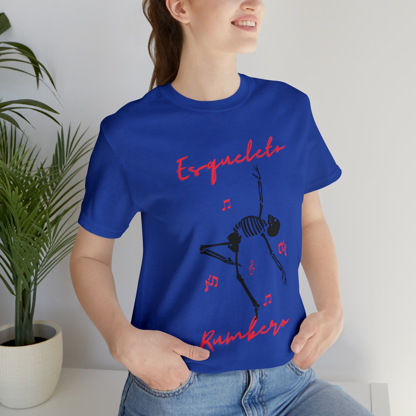 Esqueleto Rumbero Unisex Jersey Short Sleeve Tee