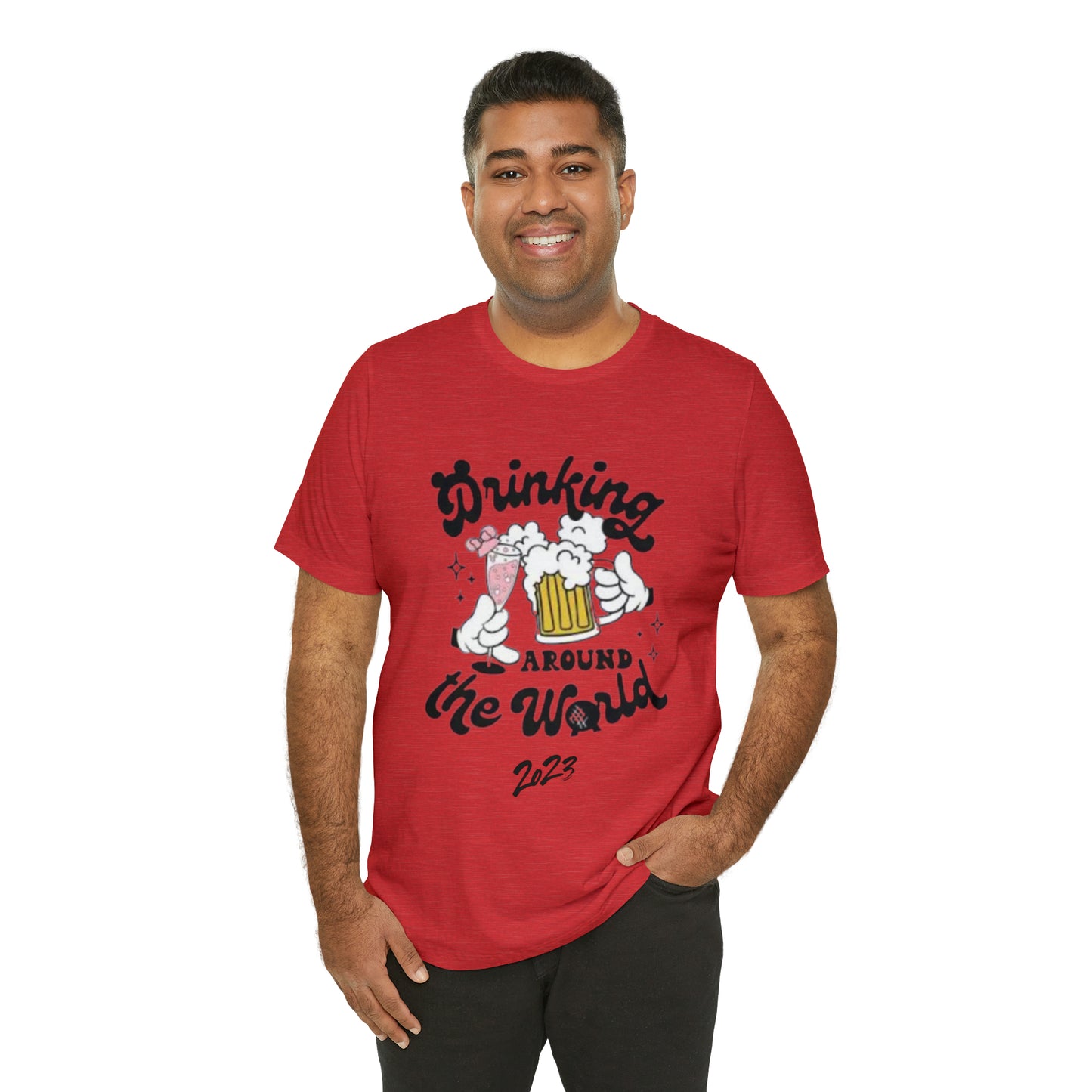 Epcot Drinking Around the World Unisex Jersey Short Sleeve Tee