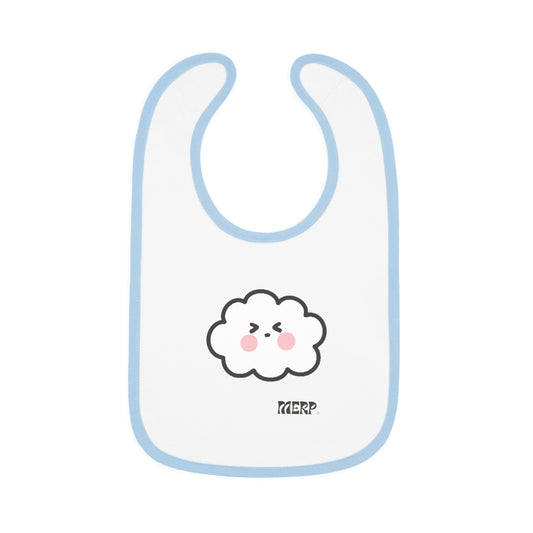 Merp- Cumulo Cuties Baby Contrast Trim Jersey Bib
