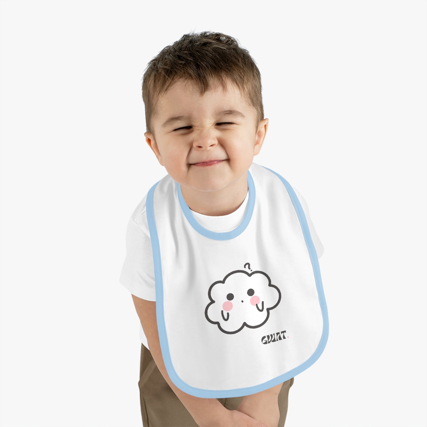 Gwat- Cumulo Cuties Baby Contrast Trim Jersey Bib