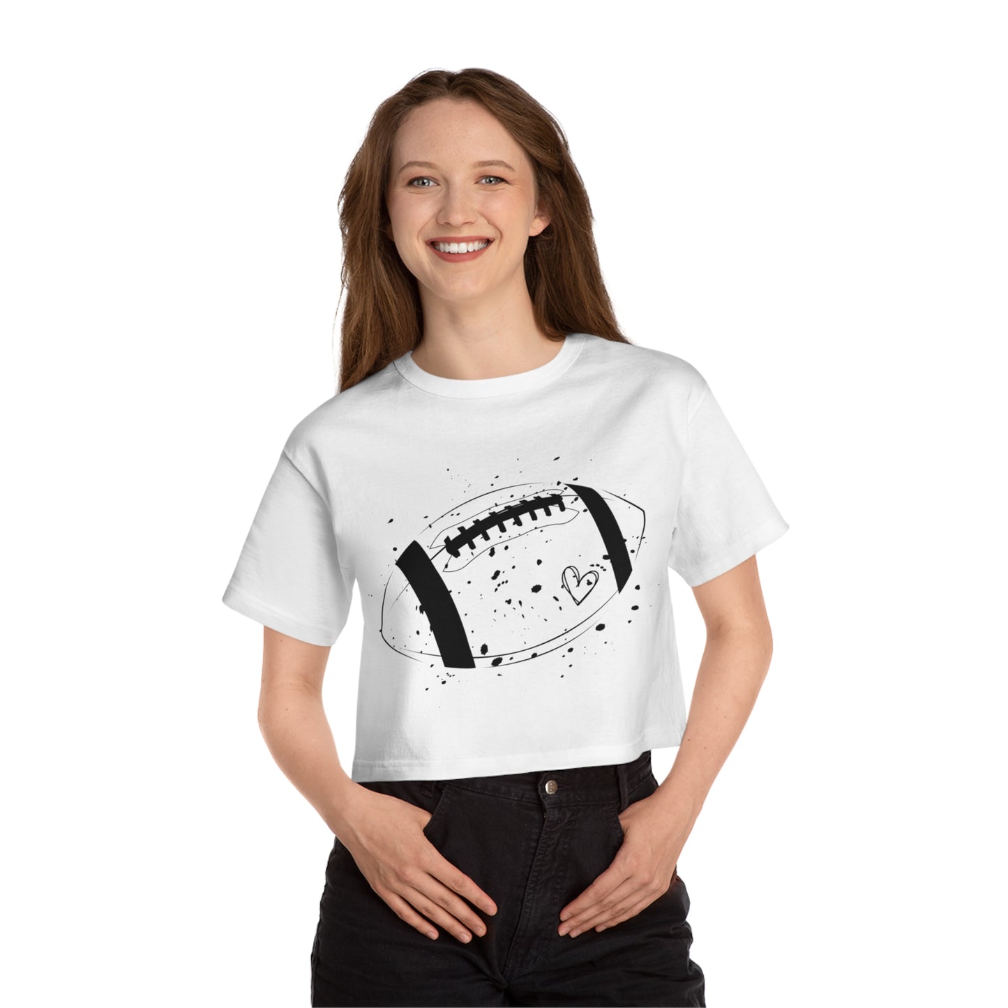 Football Love Cropped Top