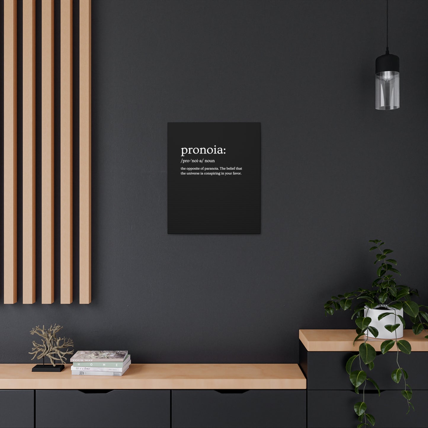 Pronoia - definition Canvas Gallery Wraps