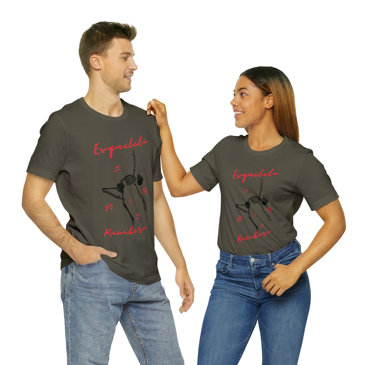 Esqueleto Rumbero Unisex Jersey Short Sleeve Tee