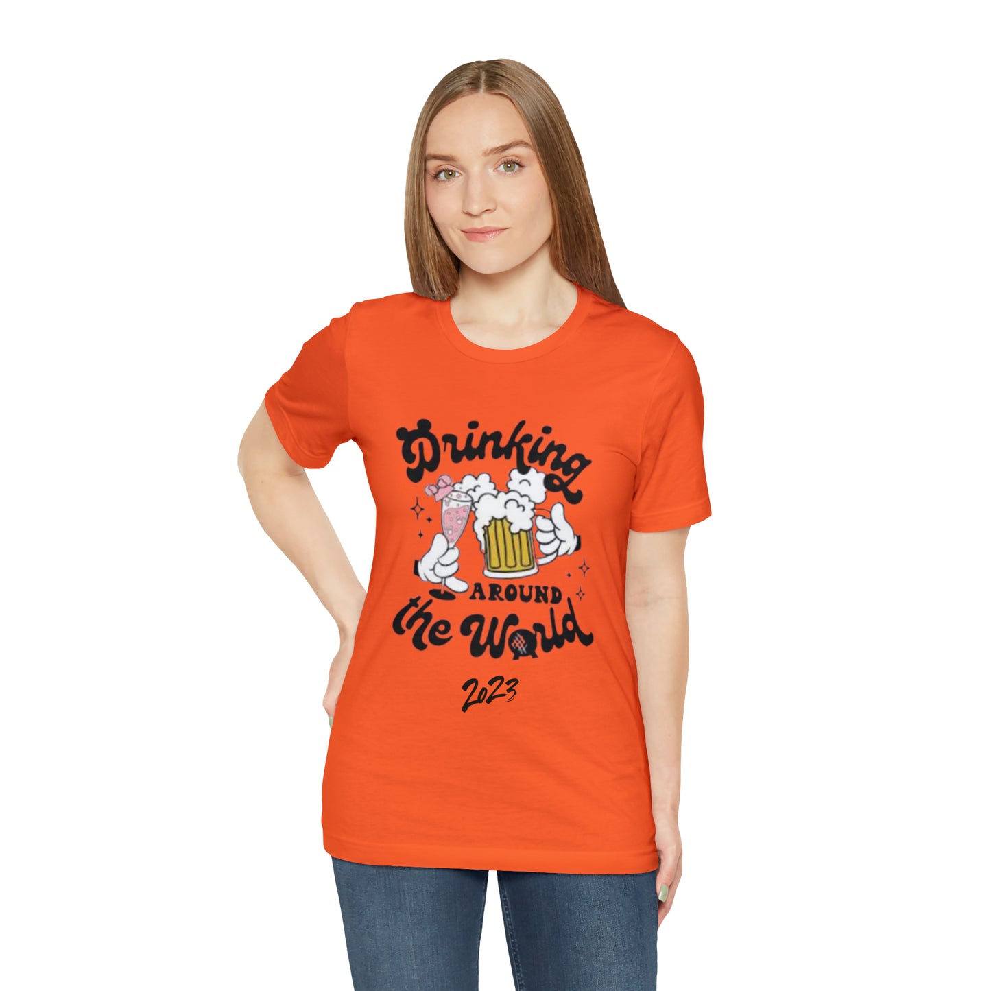 Epcot Drinking Around the World Unisex Jersey Short Sleeve Tee