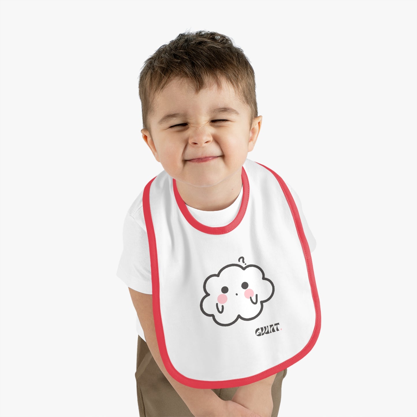 Gwat- Cumulo Cuties Baby Contrast Trim Jersey Bib