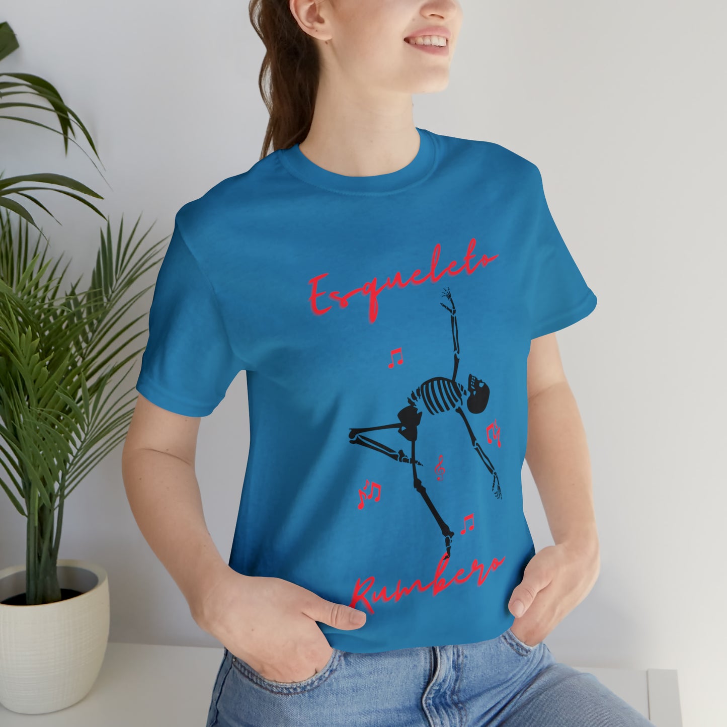 Esqueleto Rumbero Unisex Jersey Short Sleeve Tee