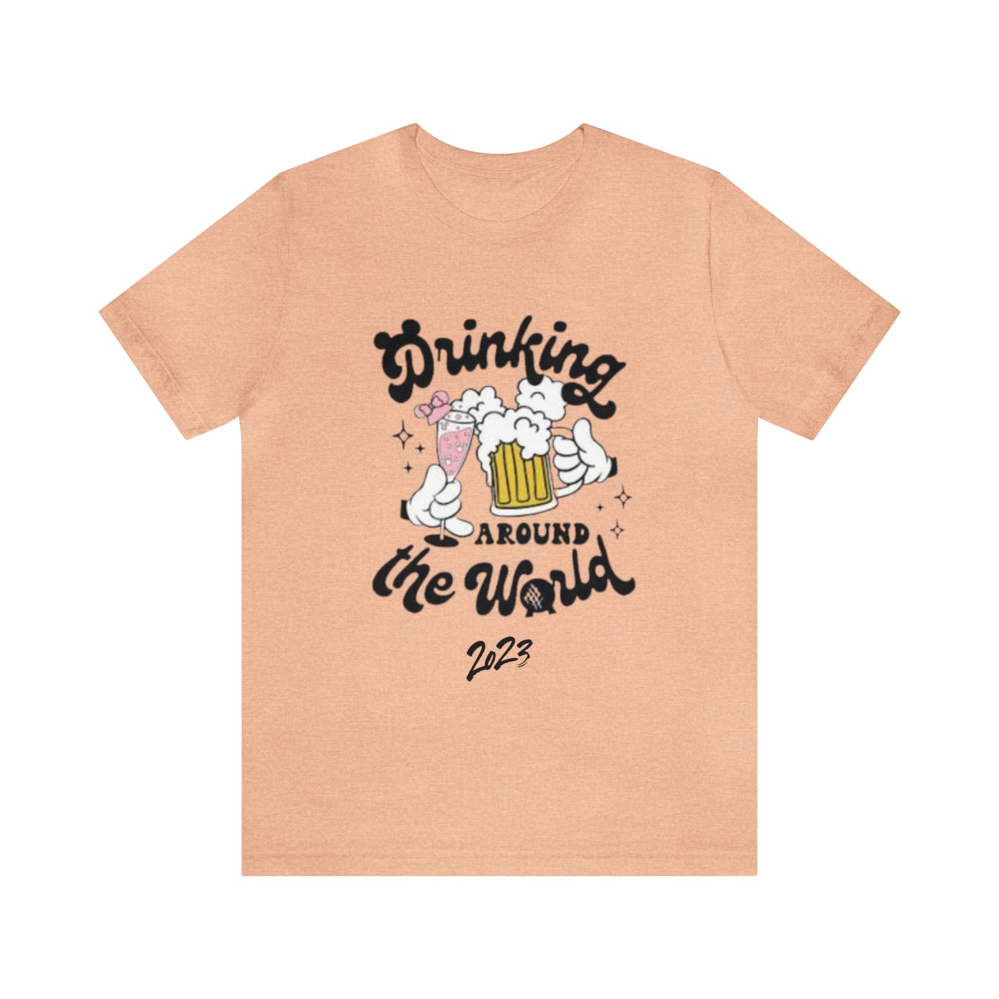Epcot Drinking Around the World Unisex Jersey Short Sleeve Tee