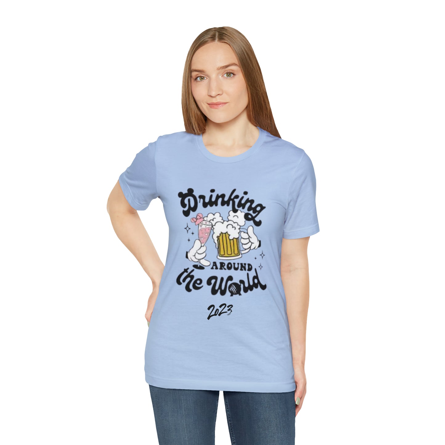 Epcot Drinking Around the World Unisex Jersey Short Sleeve Tee
