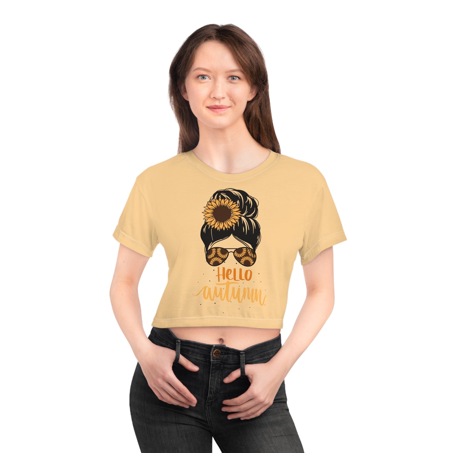 Hello Autumn Cropped T