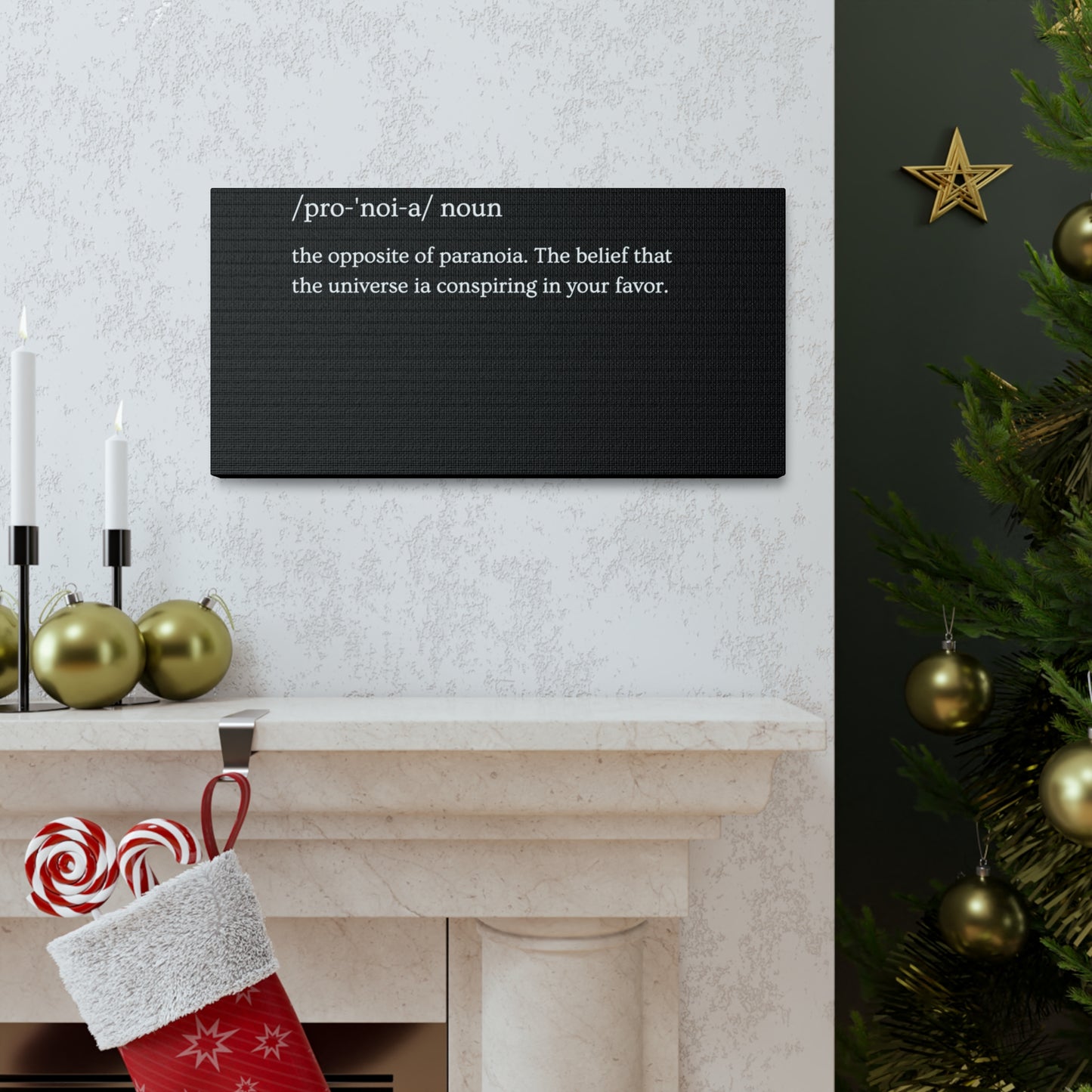 Pronoia - definition Canvas Gallery Wraps