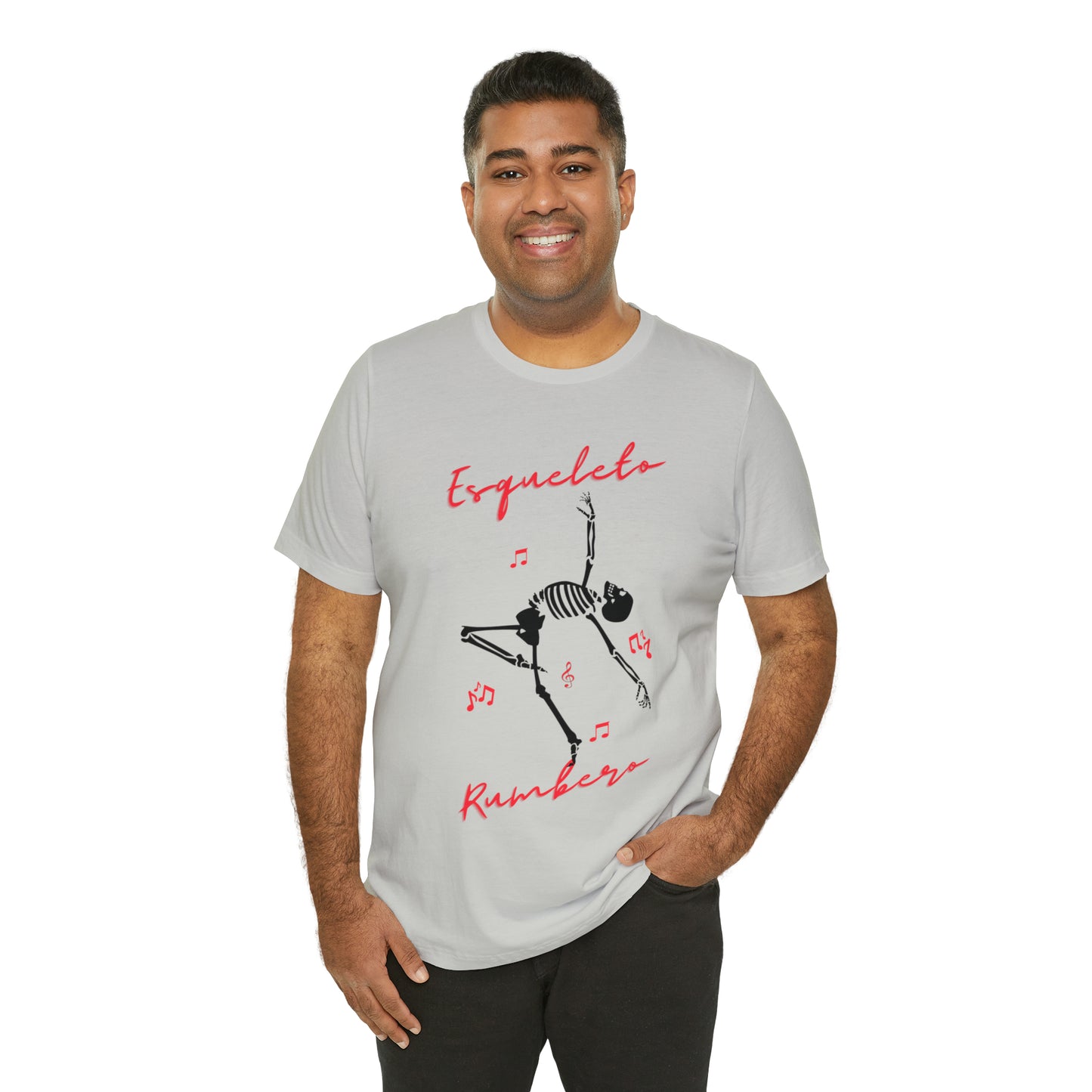 Esqueleto Rumbero Unisex Jersey Short Sleeve Tee