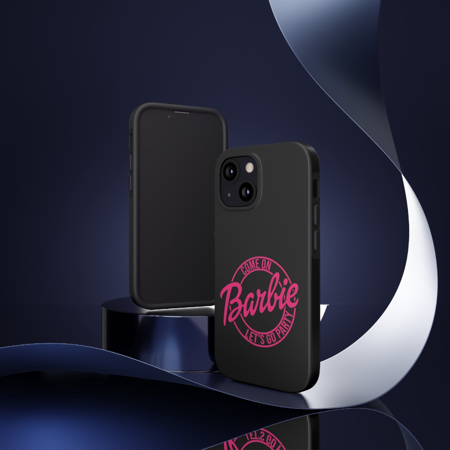Come on Barbie Lets Go Party Black Tough Phone Case