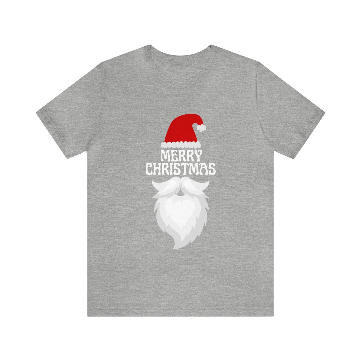 Merry Christmas Bearded Santa Unisex Jersey Short Sleeve Tee