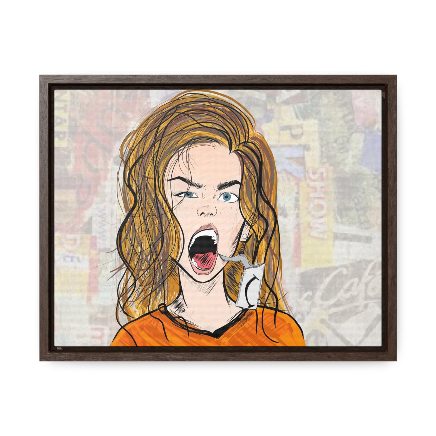 R3B3L - Digital Art Canvas Print By Vanessa Gonzalez -Gallery Canvas Wrapped