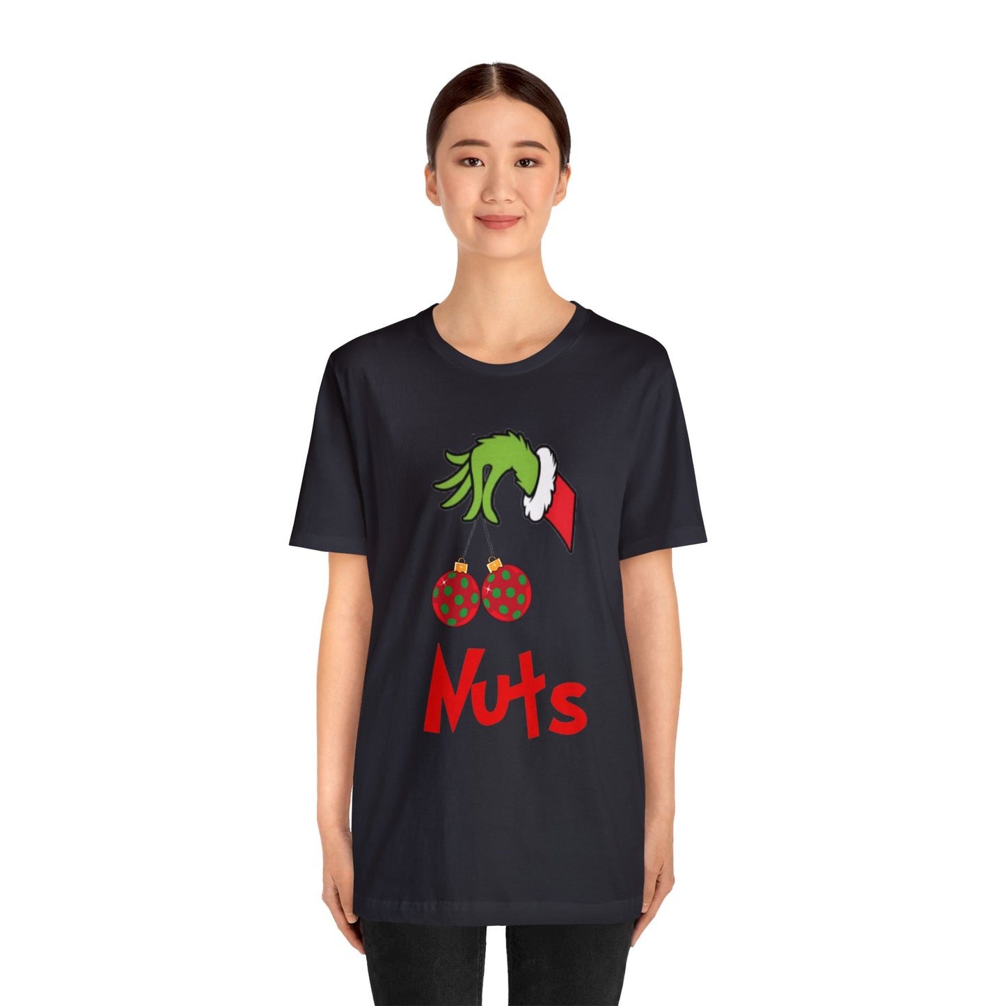 Grinch Couples Tshirt (Nuts) Unisex Jersey Short Sleeve Tee