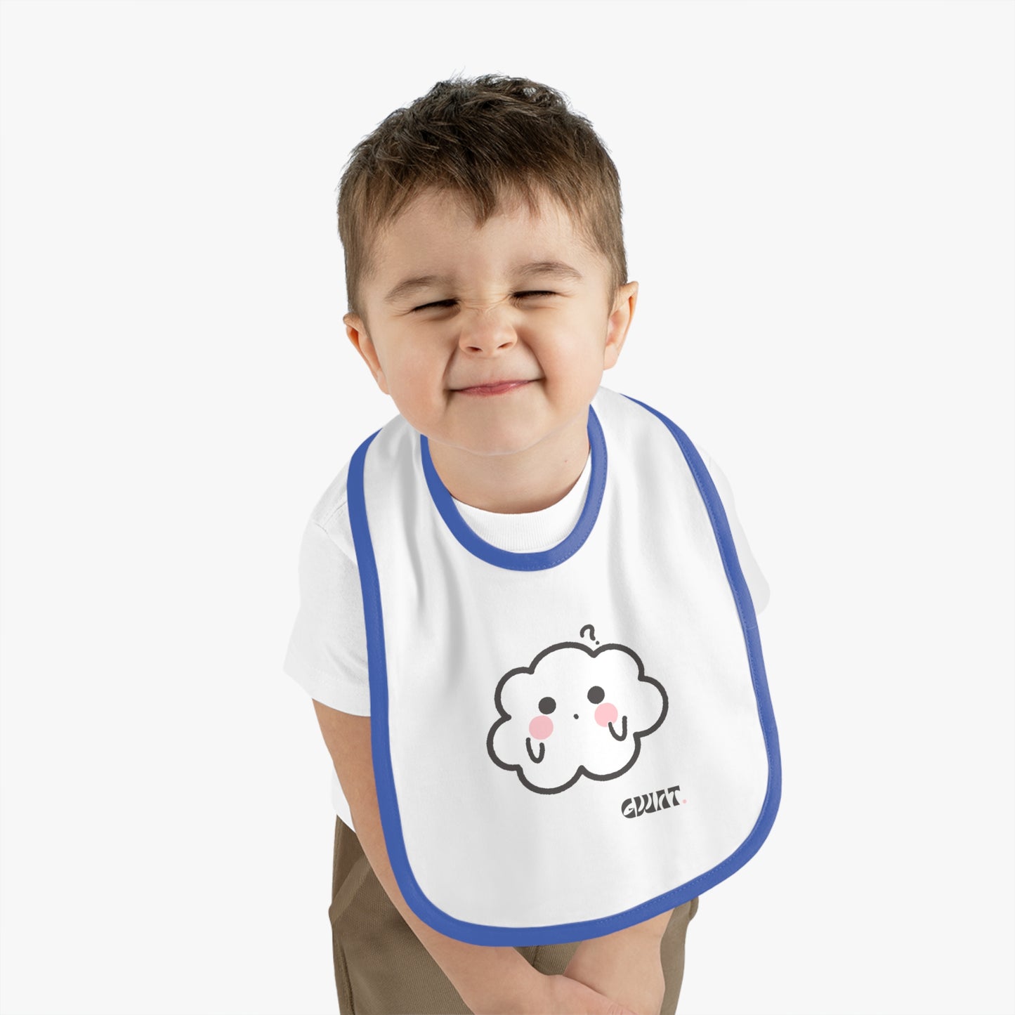 Gwat- Cumulo Cuties Baby Contrast Trim Jersey Bib