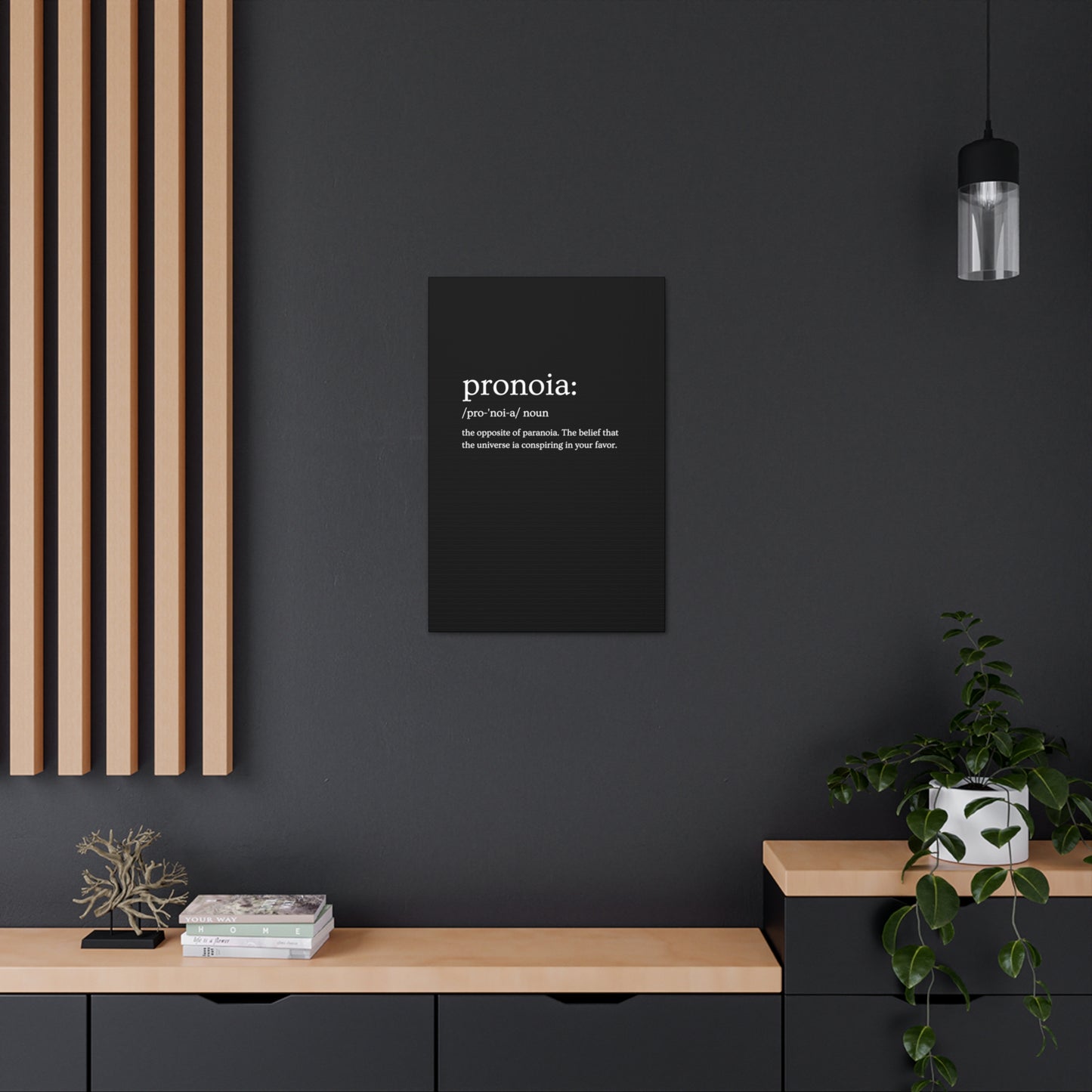 Pronoia - definition Canvas Gallery Wraps