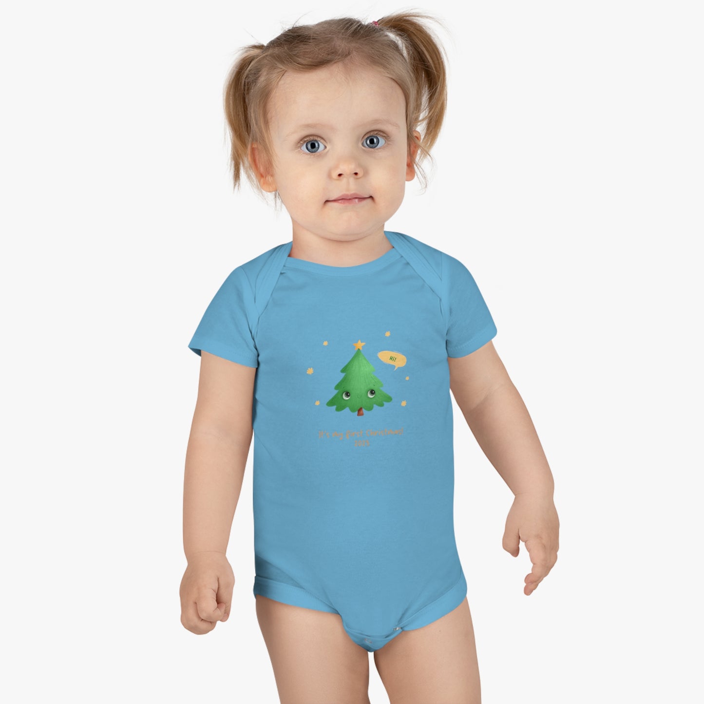 My First Christmas 2023 Baby Short Sleeve Onesie®