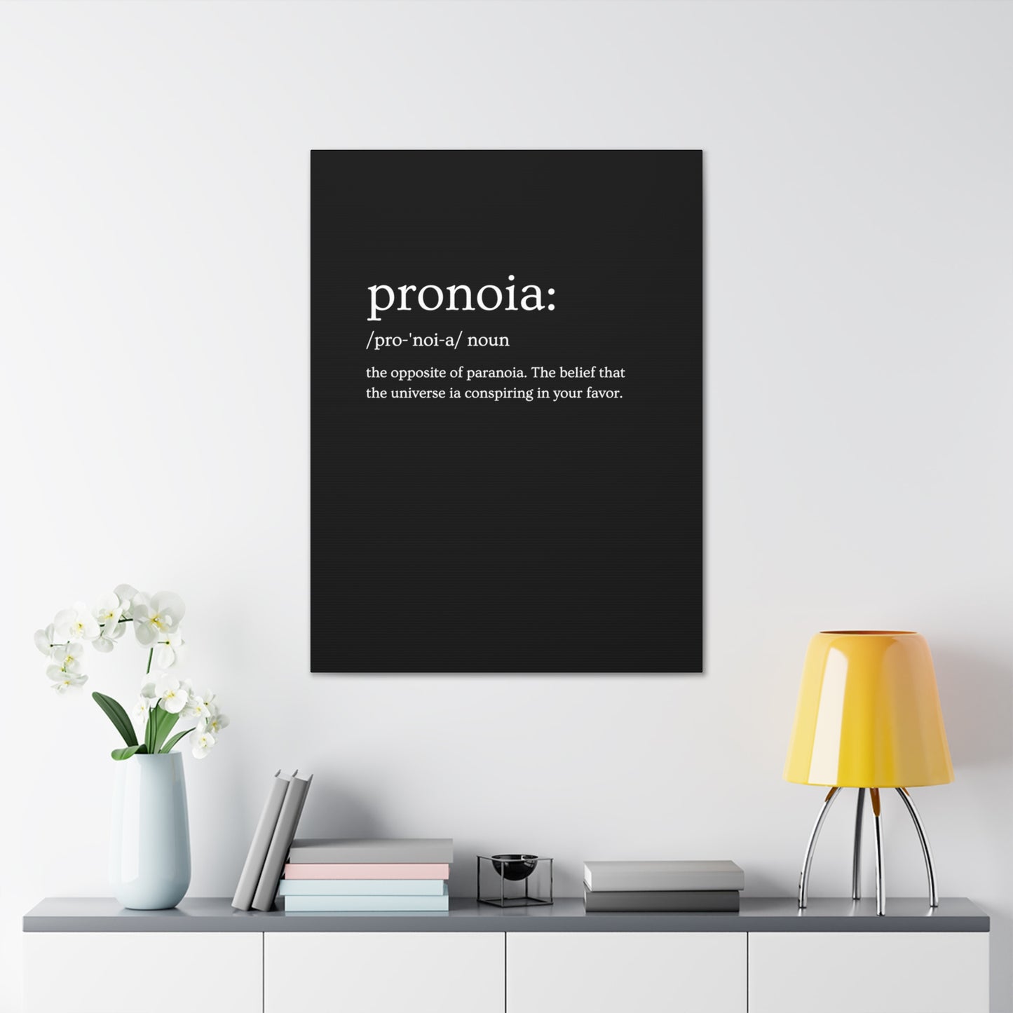 Pronoia - definition Canvas Gallery Wraps