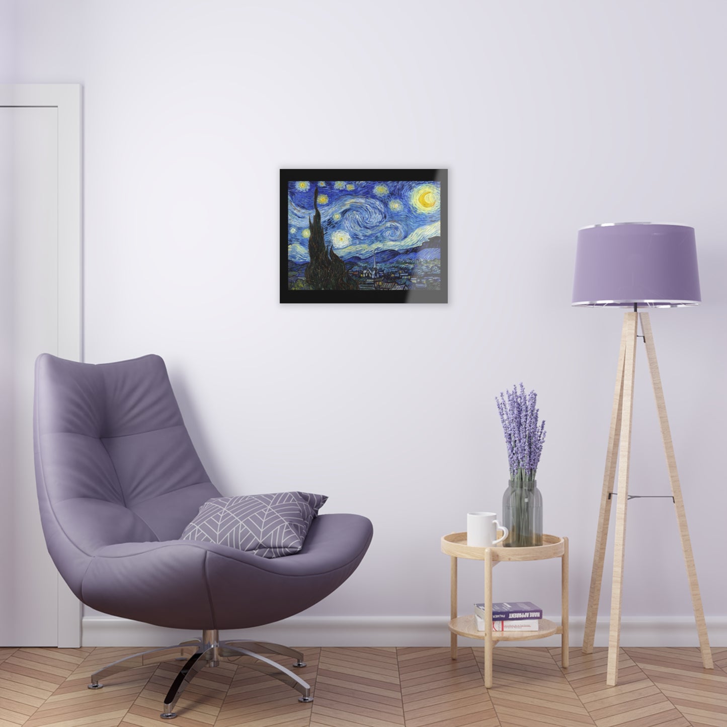 Starry Night By Vincent Van Gogh- Canvas Acrylic Print