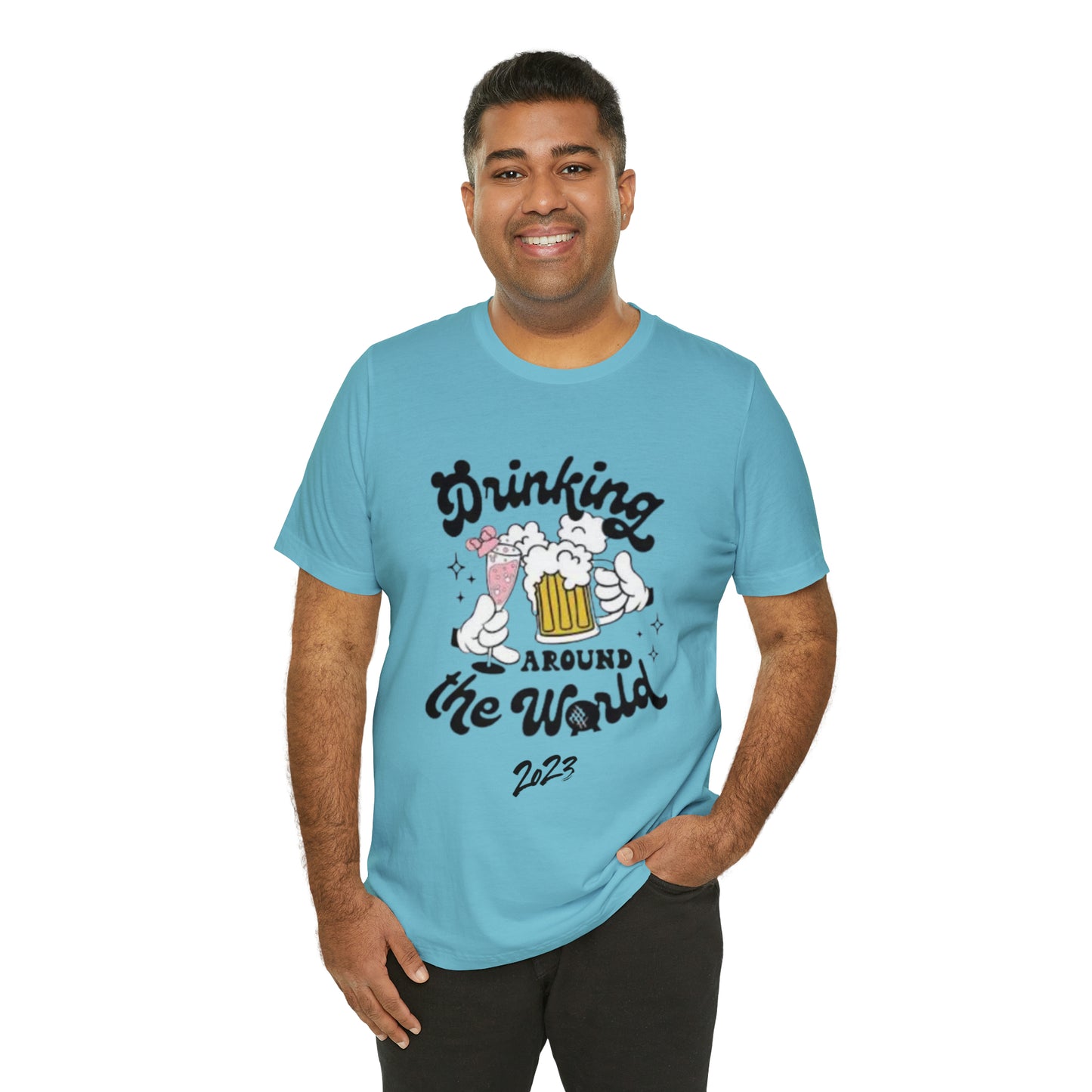 Epcot Drinking Around the World Unisex Jersey Short Sleeve Tee