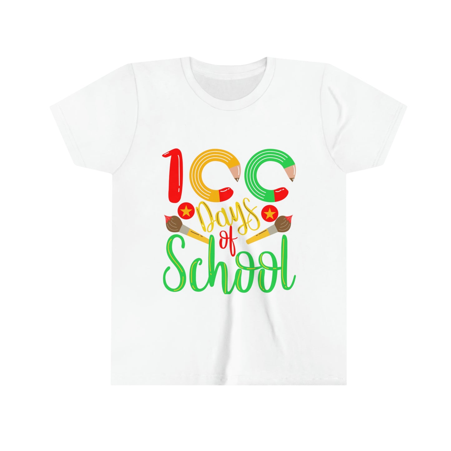 100 days of school - Youth Short Sleeve Tee