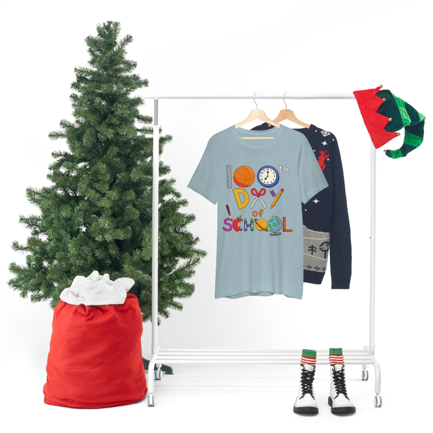 100th Day of School Teacher T- Shirt - Unisex Jersey Short Sleeve Tee
