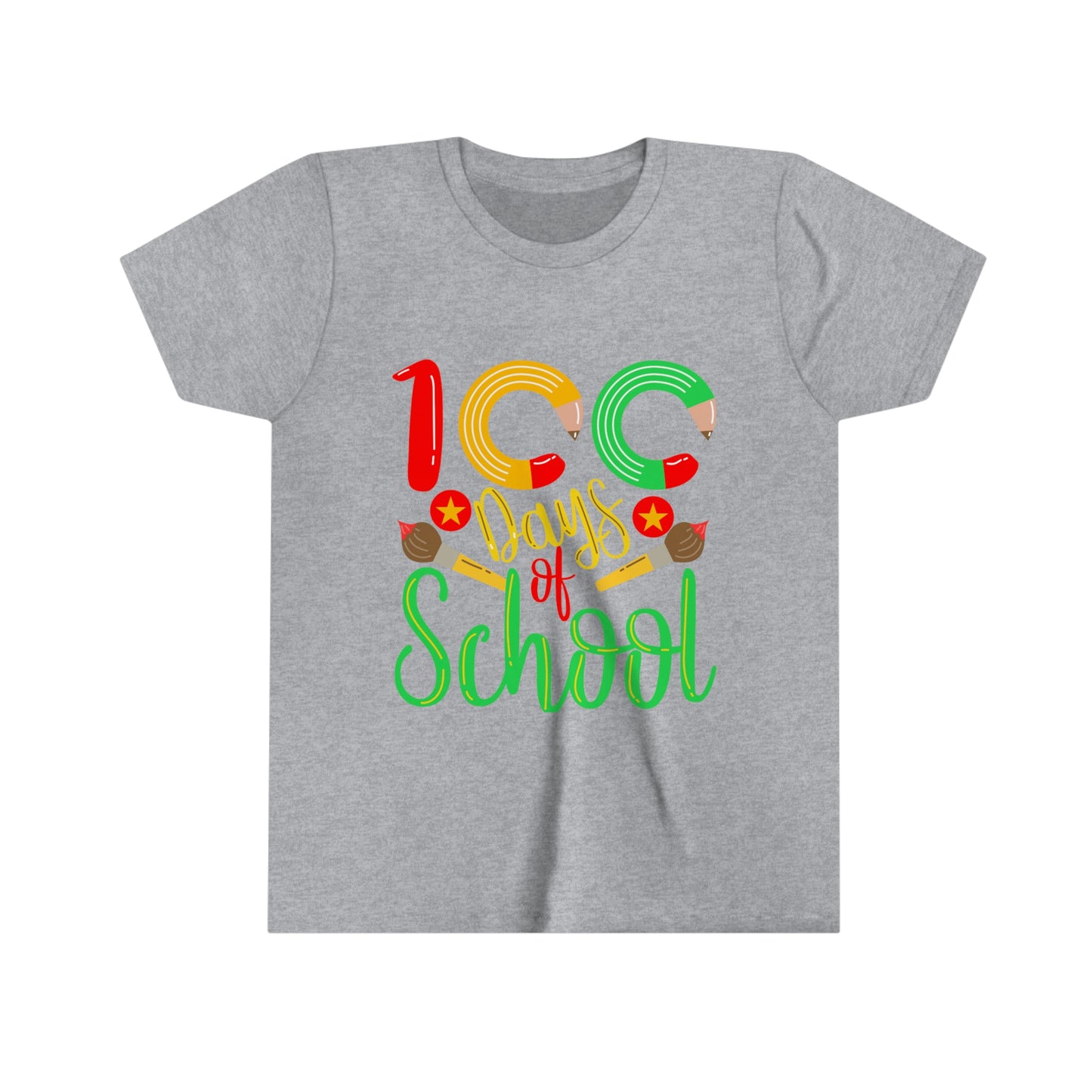100 days of school - Youth Short Sleeve Tee