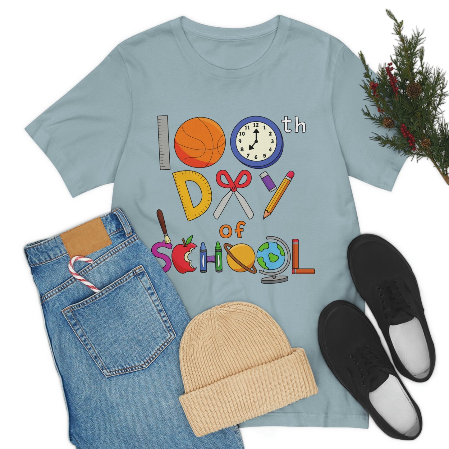 100th Day of School Teacher T- Shirt - Unisex Jersey Short Sleeve Tee