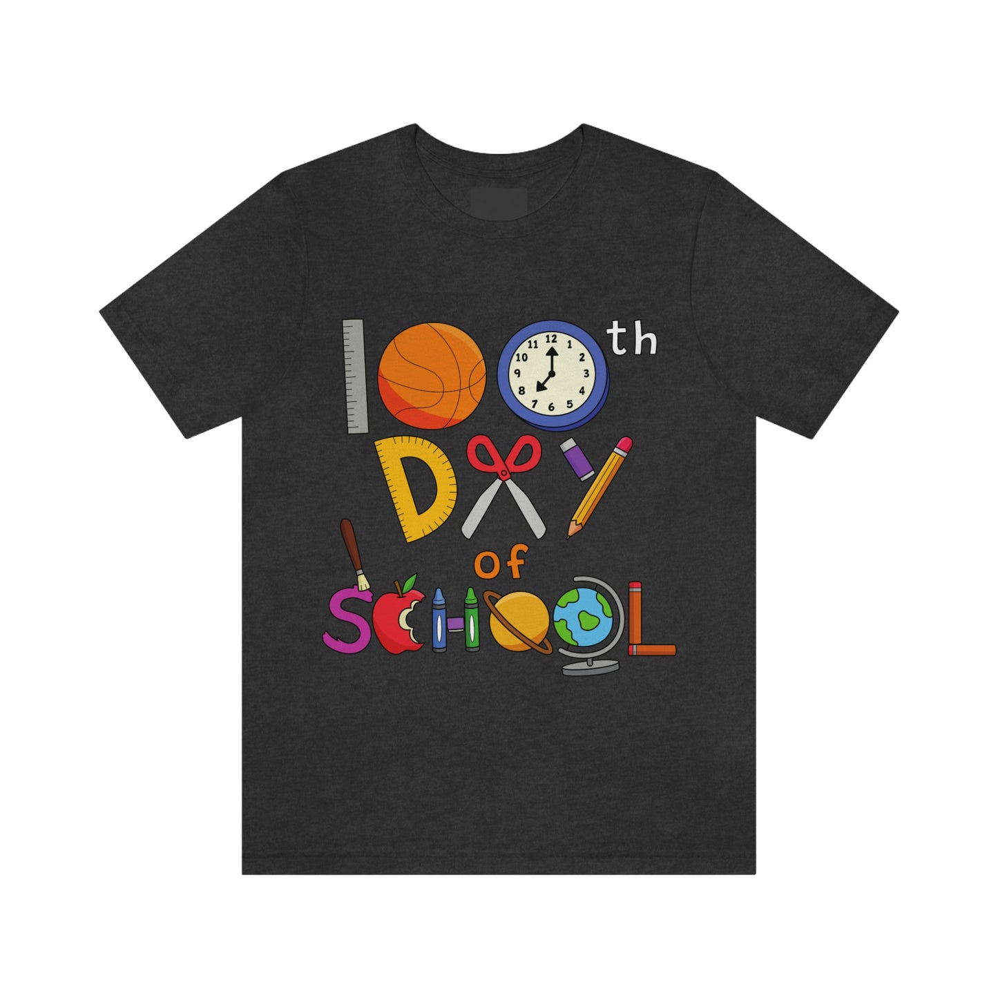 100th Day of School Teacher T- Shirt - Unisex Jersey Short Sleeve Tee