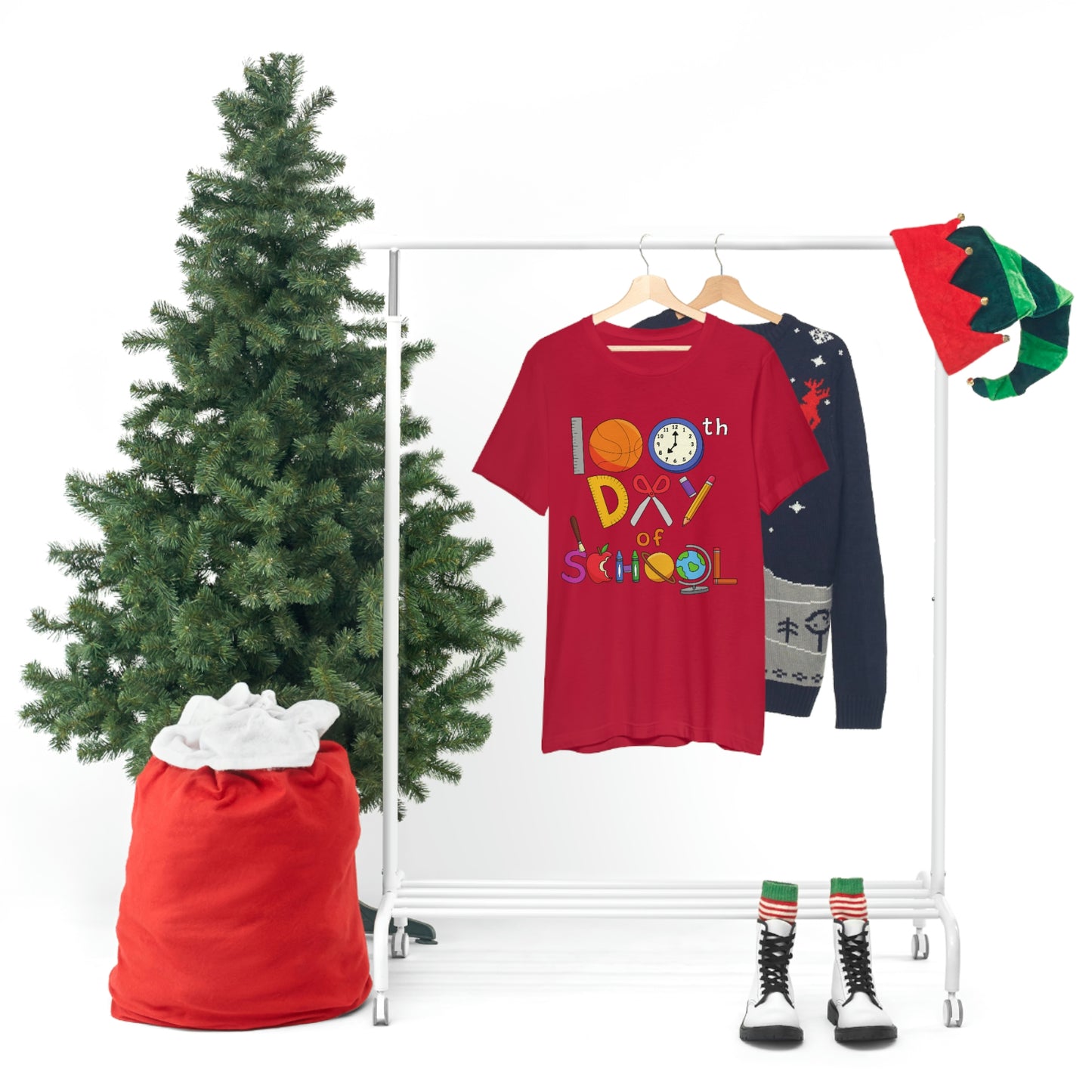 100th Day of School Teacher T- Shirt - Unisex Jersey Short Sleeve Tee