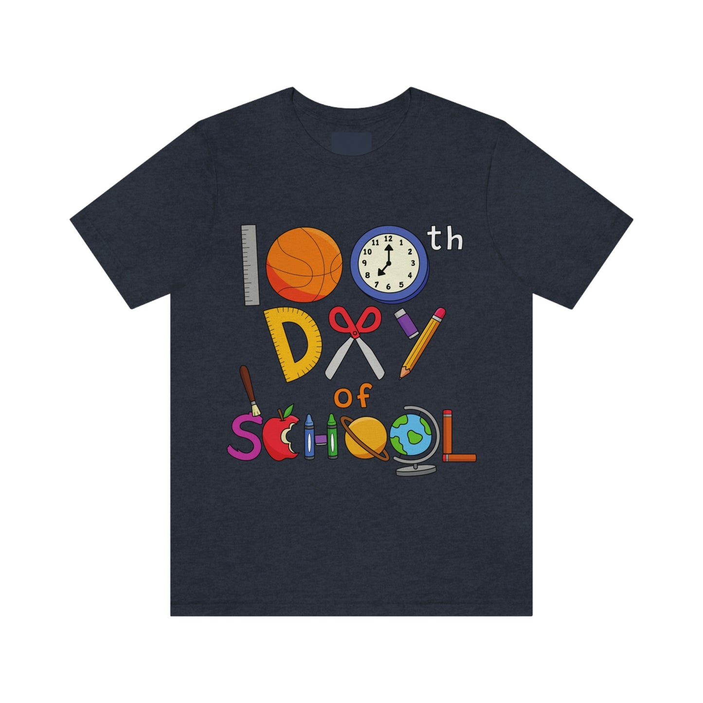 100th Day of School Teacher T- Shirt - Unisex Jersey Short Sleeve Tee