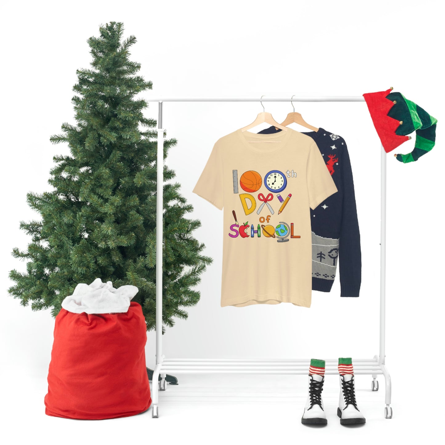 100th Day of School Teacher T- Shirt - Unisex Jersey Short Sleeve Tee