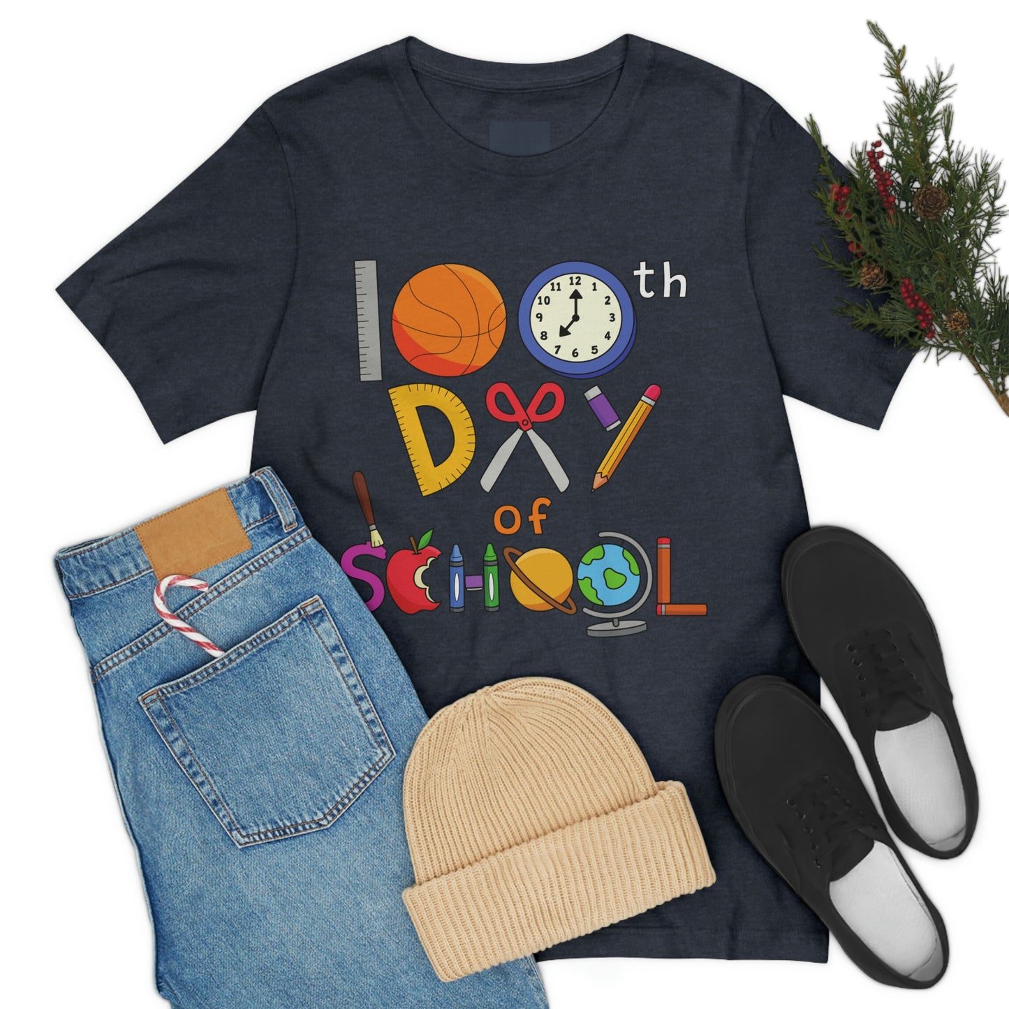100th Day of School Teacher T- Shirt - Unisex Jersey Short Sleeve Tee