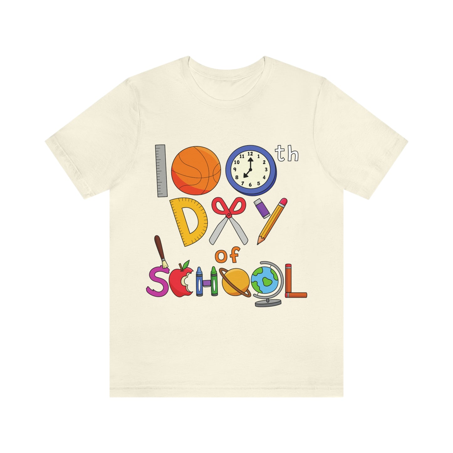 100th Day of School Teacher T- Shirt - Unisex Jersey Short Sleeve Tee