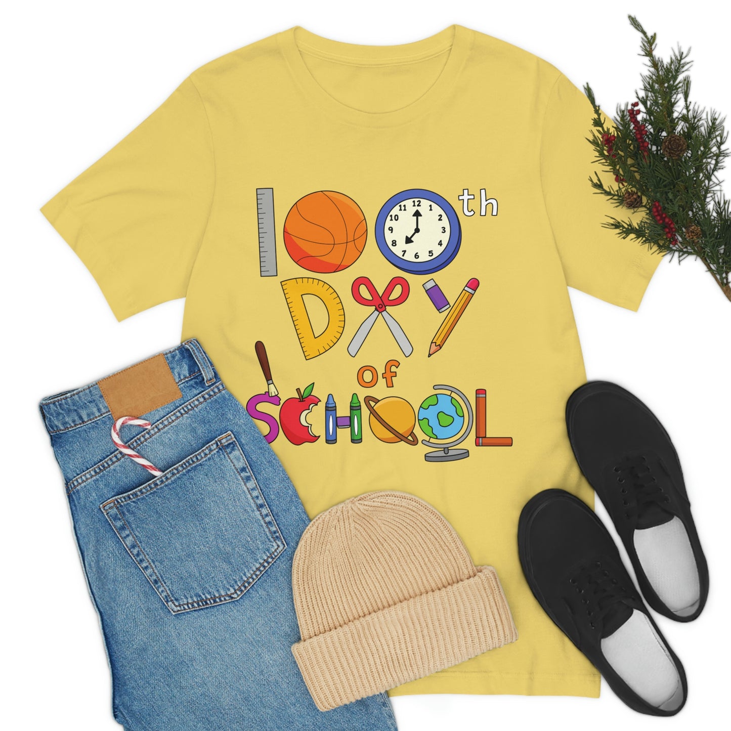 100th Day of School Teacher T- Shirt - Unisex Jersey Short Sleeve Tee